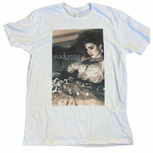 Madonna Like A Virgin Tee LARGE NEW - white